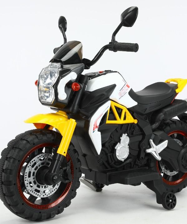 Rugged Rechargeable Kids Bike-Yellow