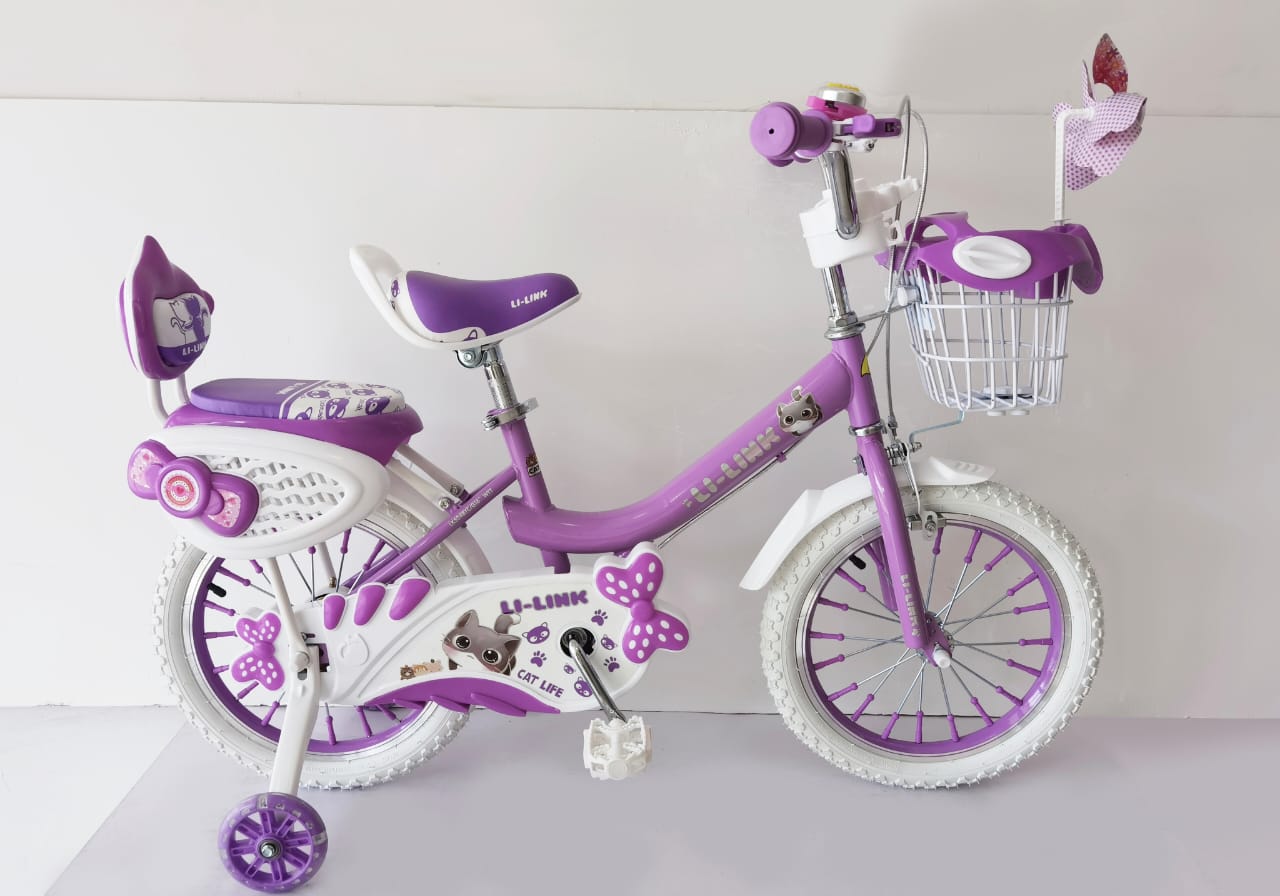 Purple Size 12 Children Bicycle