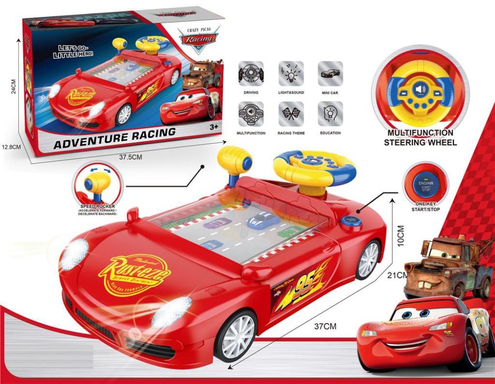 Realistic Kids Driving Simulator Toy – Interactive Steering Wheel with Sound Effects