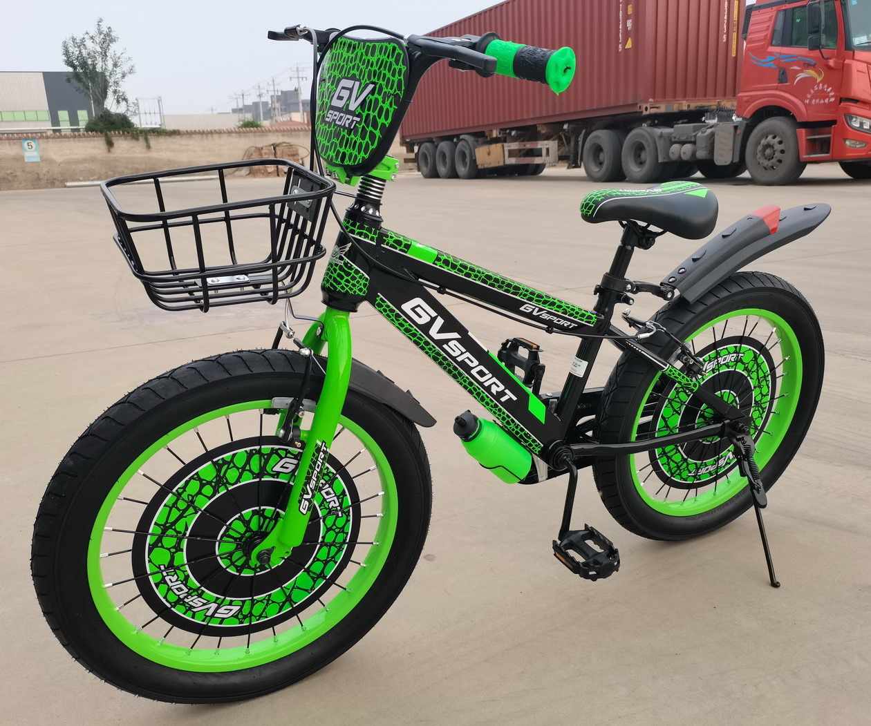 20-Inch Green Children’s Bicycle - Nigeria