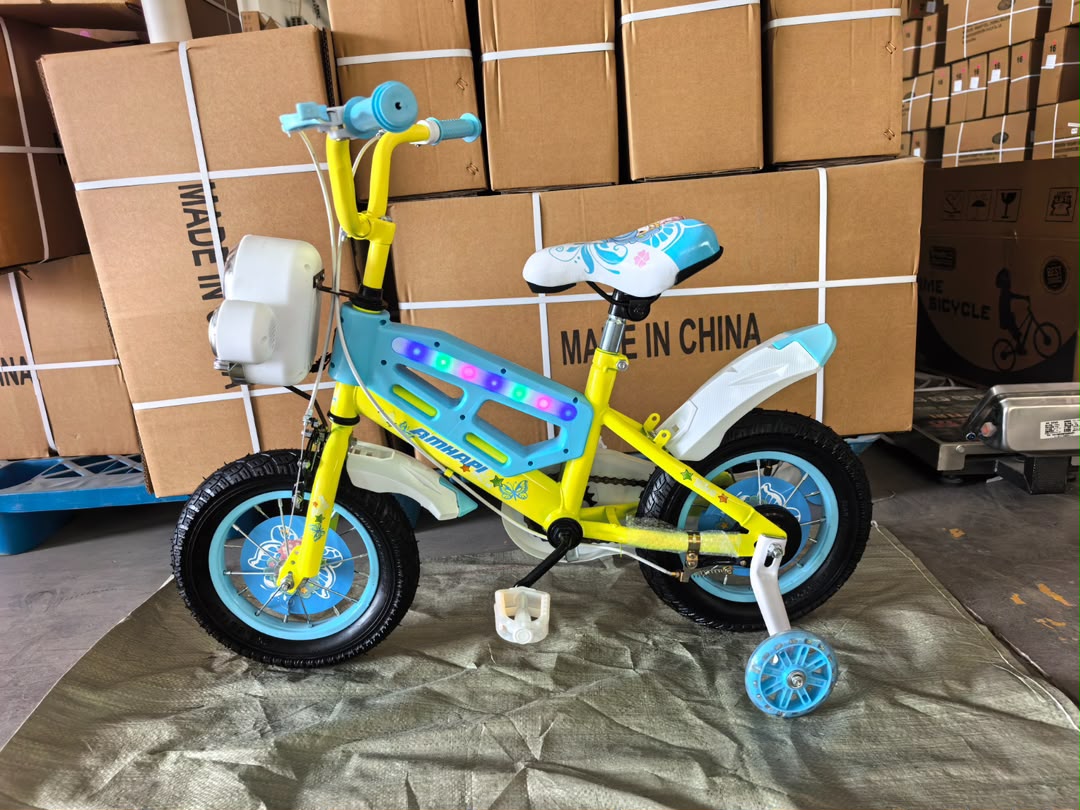 Size 12 Children Bicycle for ages 2-5 years With Music and Lights