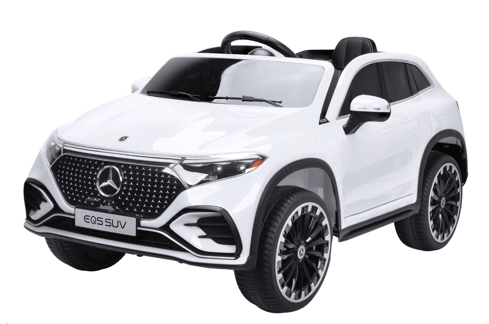 Mercedes-Benz EQS SUV Licensed Ride-On Car (White) 2-5years With Video Player